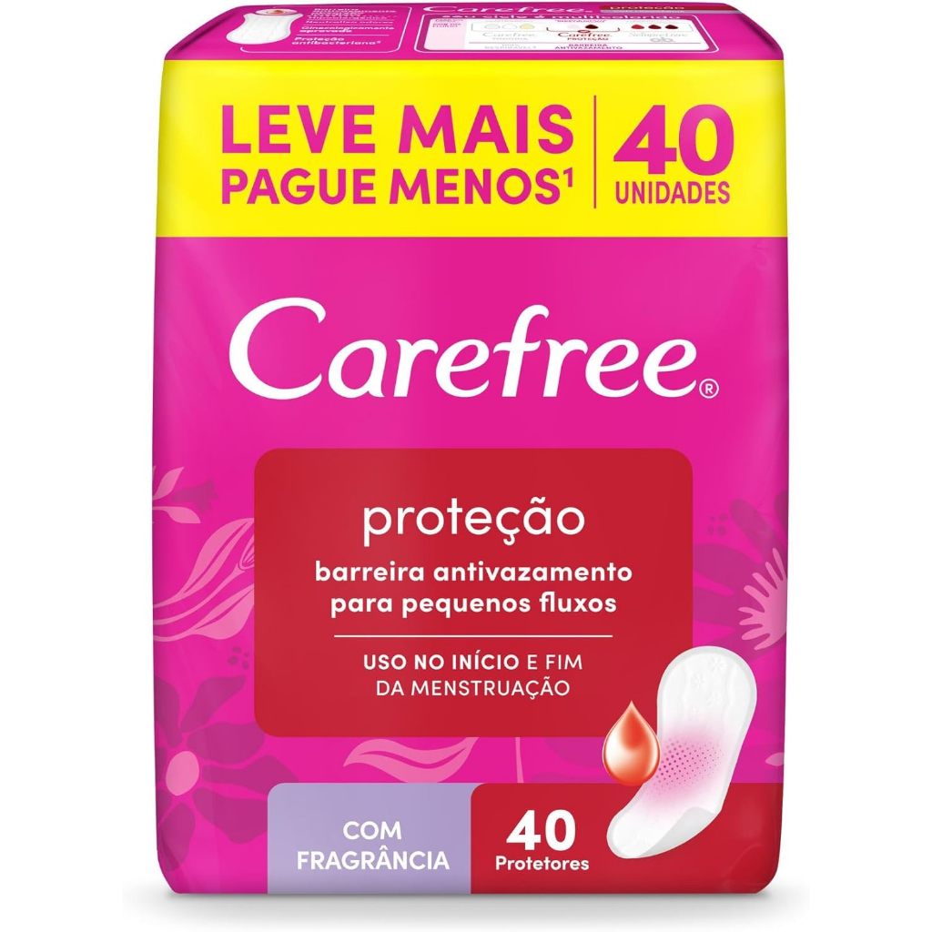 Carefree Protetor Diário Original Com Perfume 40 Unidades — Perfumes