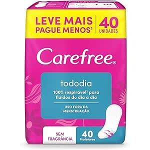 Carefree® Protetor Diário Todo Dia sem Perfume 40 unidades