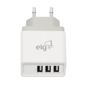 Carregador de Parede USB Universal, 3 Portas USB, 3.4A Total, Carga