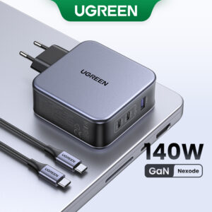 Carregador De Telefone USB Ugreen GaN 100W 140W Tipo C PD3.1 PPS 45W