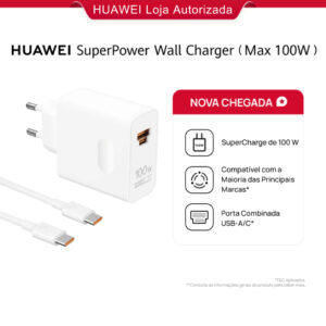 Carregador de Tomada de Parede Huawei SuperPower 100W
