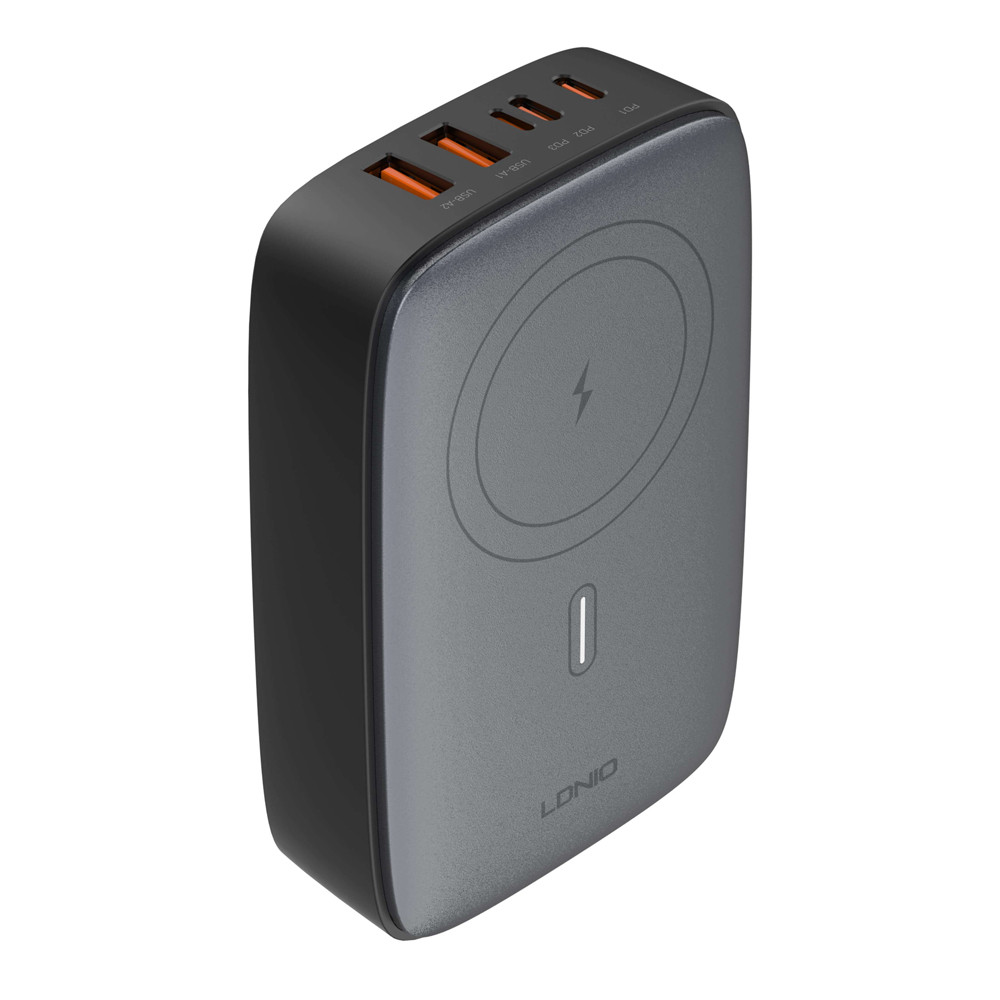 Carregador Ldnio 140W GaN 6IN1 Turbo PD QC Desktop Preto — Celulares e Acessórios