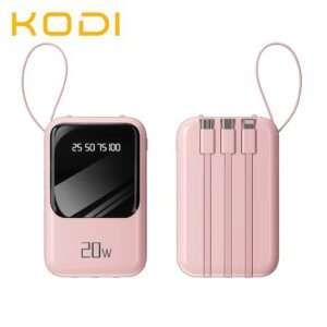 Carregador Portátil 10mah con 4 cables de carga rápida Banco de