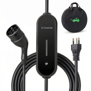 Carregador Portátil EV 7kW 3,5kW com Adaptador Azul Bivolt 127V 220V