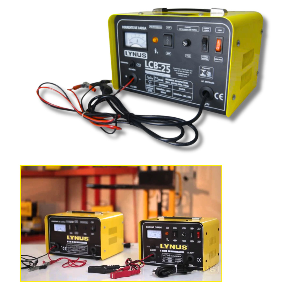 Carregador Portátil Lynus 127V Prático e Seguro — Celulares e Acessórios
