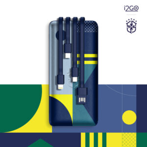 Carregador Portátil Power Bank i2GO 10mAh Com Cabos