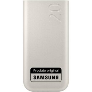 Carregador Portatil Samsung 3x 20mAh Super Rapida 45W Bege