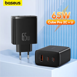 Carregador Rápido Baseus 65W GaN5 2C U PD3.0 PPS Suporte Carga Rápida