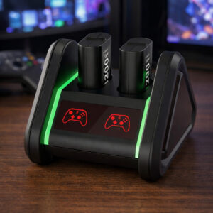 Carregador Rápido com 2 Baterias 1200mAh para Controle Xbox One