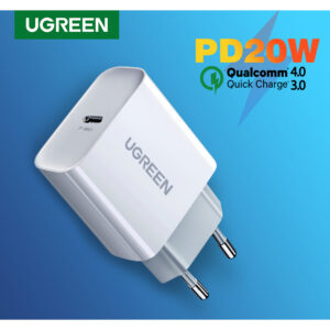 Carregador Rápido PD 20W Ugreen QC4.0 3.0 Usb Tipo C Para iPhone 13