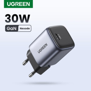 Carregador Rápido Ugreen GaN 30W USB C Novo Nexode Air Series Tipo