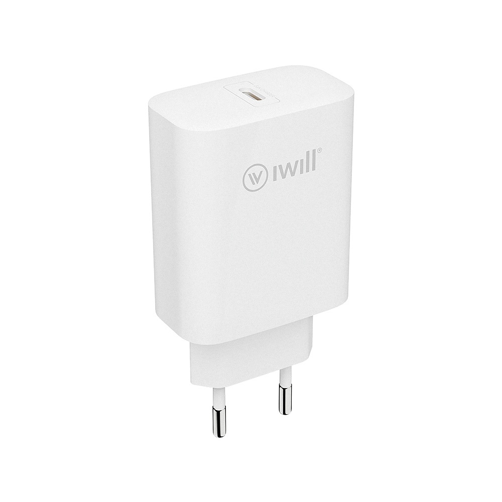 Carregador Turbo com 1 porta 33W Branco iWill
