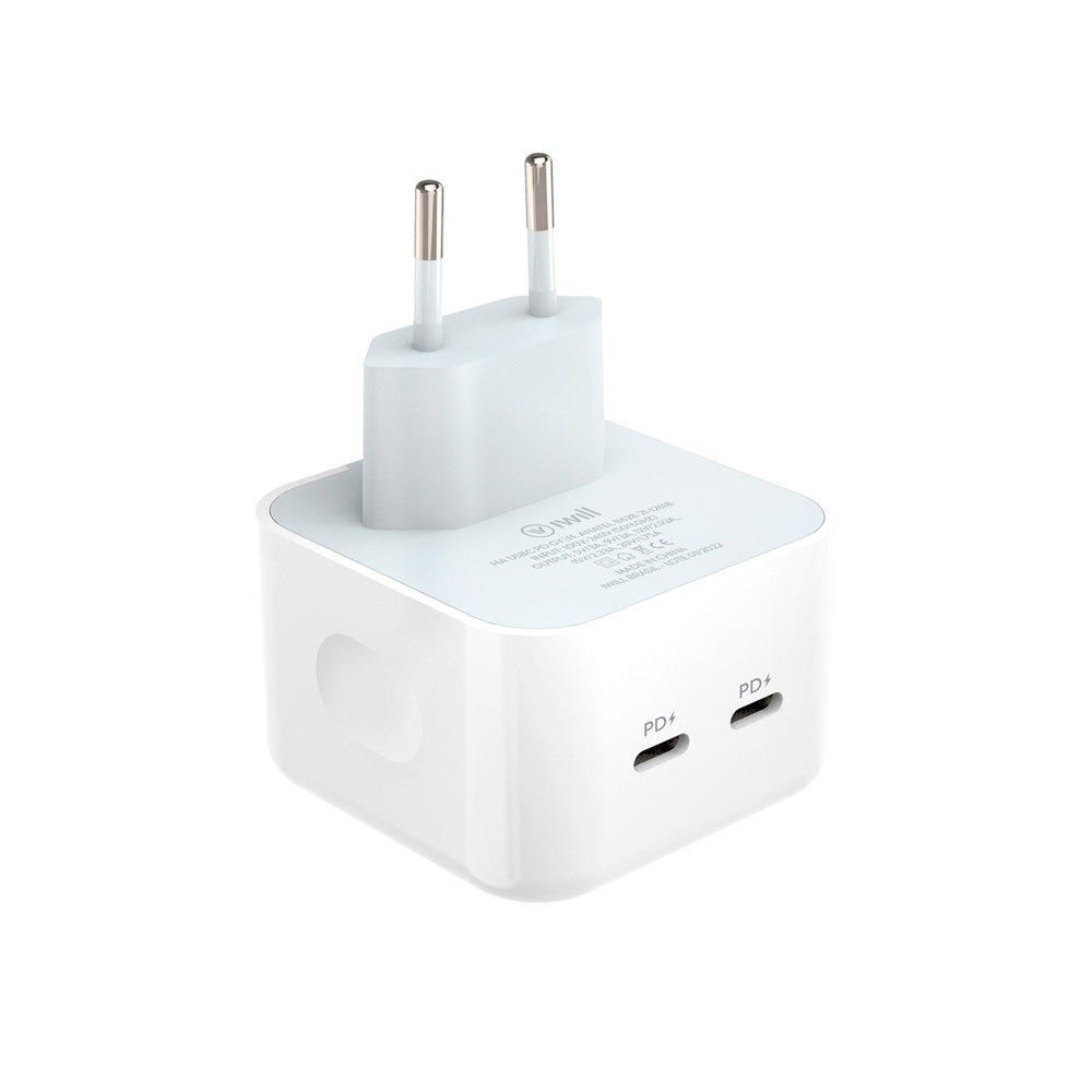 Carregador Turbo com 2 saídas PD 35W iWill — Celulares e Acessórios