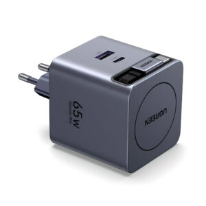 Carregador Ugreen GaN 65W Portas Usb A C Cabo Usb C Retrátil
