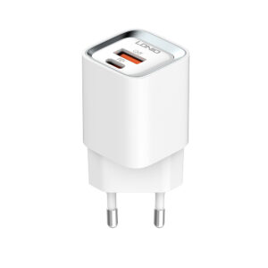 Carregador Usb A C Ldnio 20W QC3.0 Cabo Lightning Branco