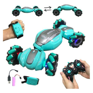 Carrinho Acrobático Controle Remoto e Relógio 360º Para Gesto De Com