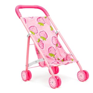 Carrinho De Boneca Dobravel Rosa Standard Castela Brinquedo Infantil