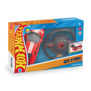 Carrinho de controle remoto Hot Wheels 1:24 Vermelho Multikids