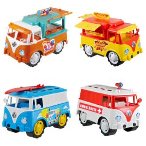 Carrinho Kombi Kombica Brinquedo Infantil 30cm Food Truck Sorvete