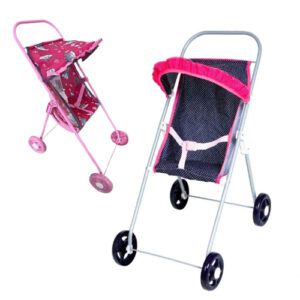 Carrinho Para Bonecas Modelo Simples Metálico Dobrável 60cm M&P