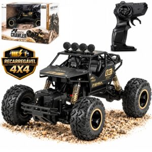 Carrinho Remoto 4×4 Monster Off Road Truck Controle 4Ch Rock Crawler
