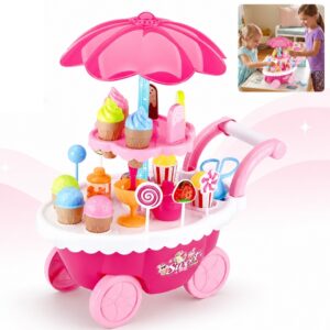 Carrinho Sorvete Picole Doces Sorveteria Infantil Brinquedo Musical
