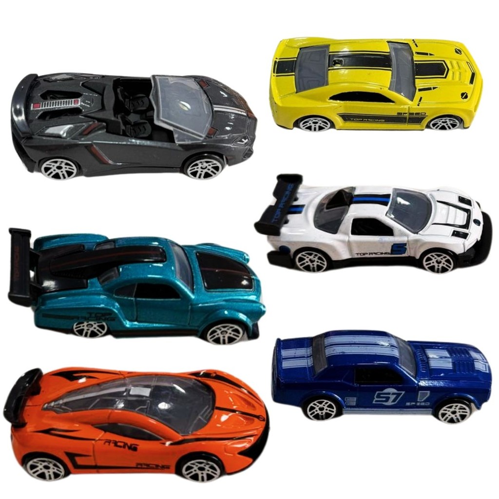 Carrinhos de Brinquedo 3 Pçs Metal Roda Plástica Detalhes Coleção