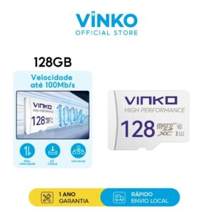 Cartão De Memória 128gb Vinko Micro Sd 100mb s Compatível paravVários