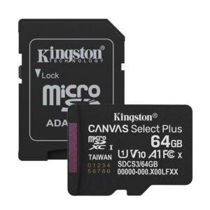 Cartão de Memória Kingston Select Plus 64GB Micro Sd c Adap