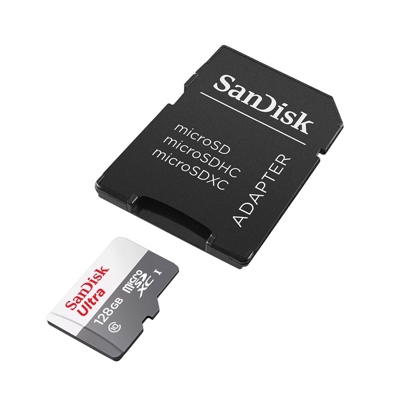 Cartão de memória micro SD 128gb c adaptador Classe10 Sandisk
