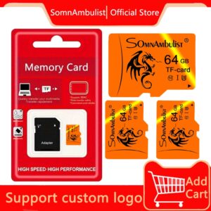 Cartão de memória Micro SD Original 32GB 64GB 8GB Full HD TF Cartão