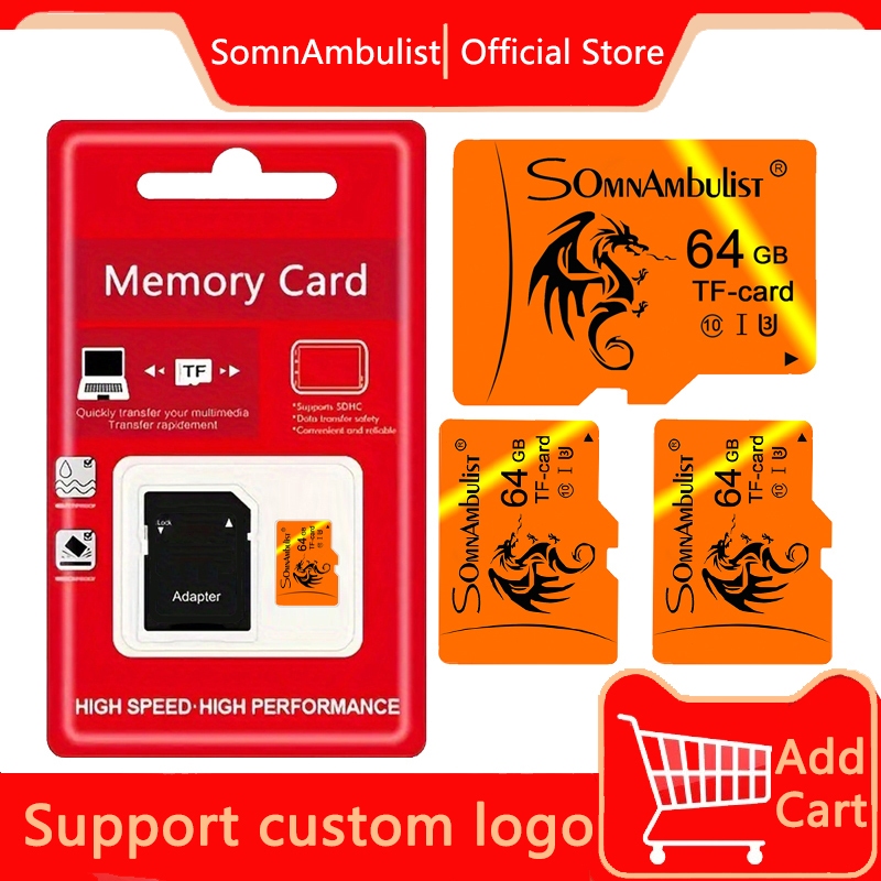 Cartão de memória Micro SD Original 32GB 64GB 8GB Full HD TF Cartão