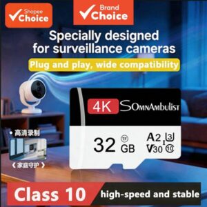 Cartão de memória MicroSD, flash de alta velocidade 16GB 32GB 64GB