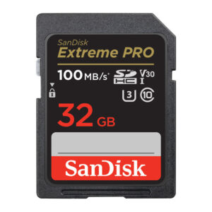 Cartão de Memória Sandisk 32gb Extreme Pro 100Mbs Uhs-I c10