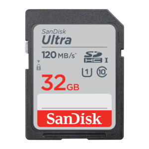 Cartão de Memória Sd Sandisk 32gb Ultra 120Mbs Classe c10