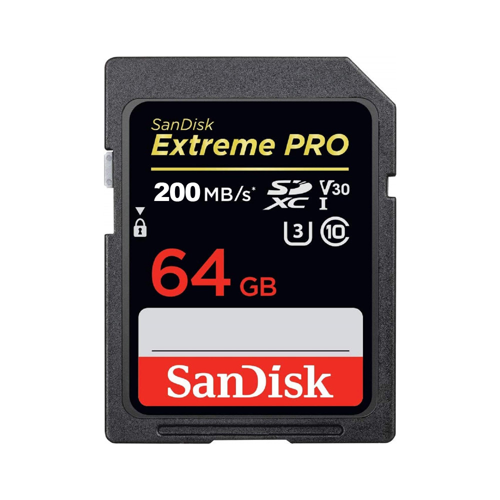 Cartão de Memória Sdxc Sandisk 64gb Extreme Pro 200Mbs