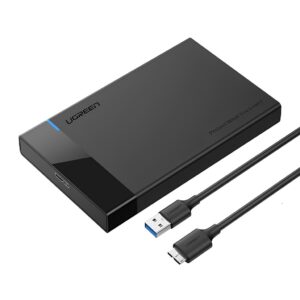Case Gaveta Ugreen Usb 3.0 para Hd Externo 2.5 pol. Preto