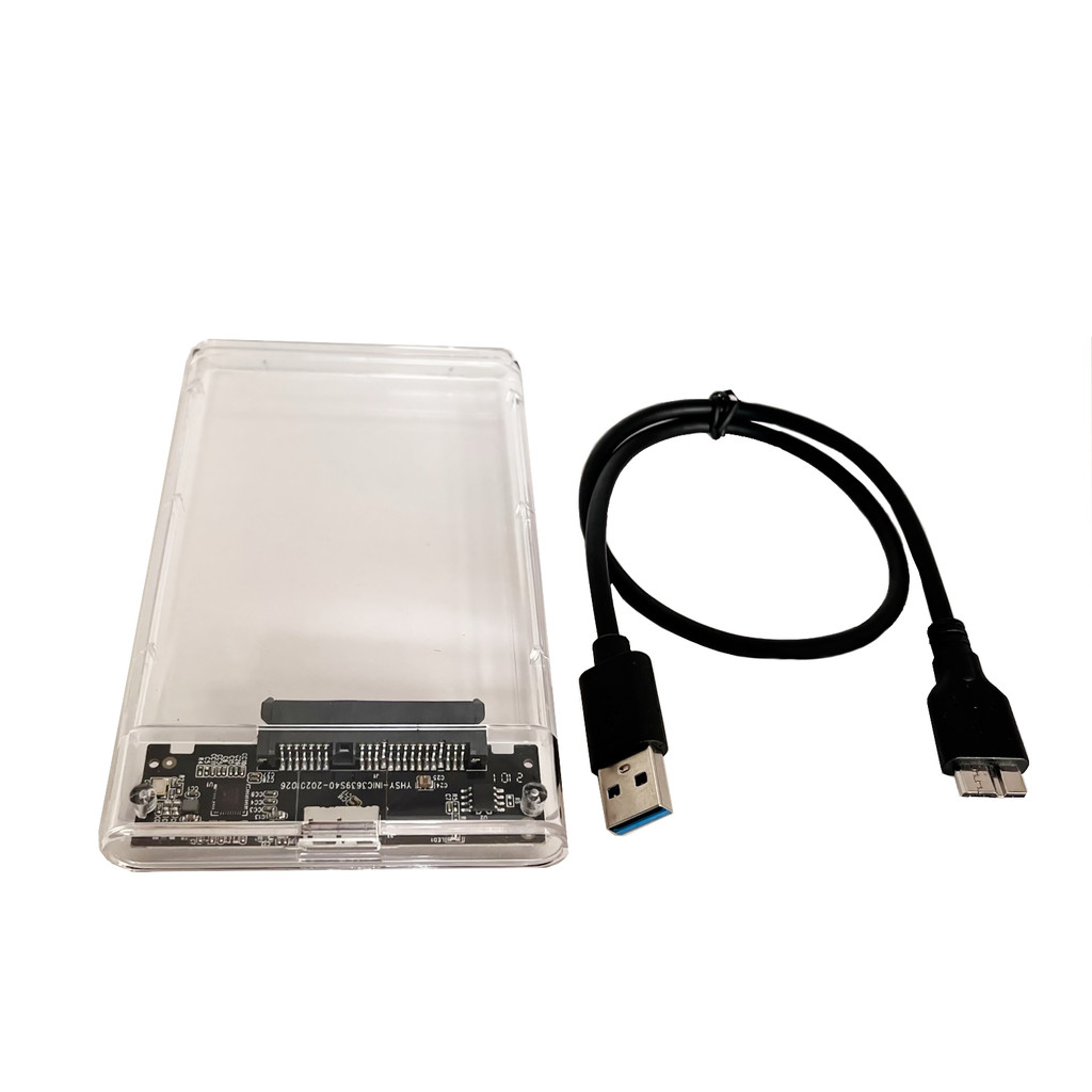 Case para HD Externo de 2,5" Sata para USB 3.0 Transparente — Informática