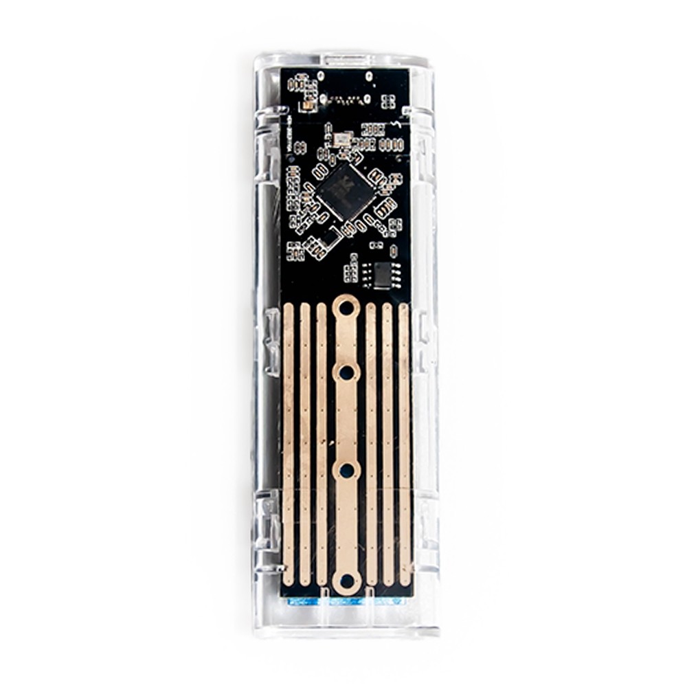 Case SSD Externo M.2 Nvme Tipo C USB 3.1 Transparente