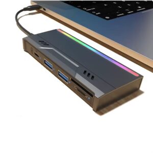 Case SSD M.2 NVMe Leitor SD TF USB Hub Knup
