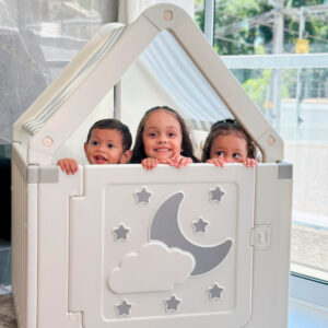 Casinha Cabana Brinquedo Infantil Freso Grande ABS Segura Desmontável