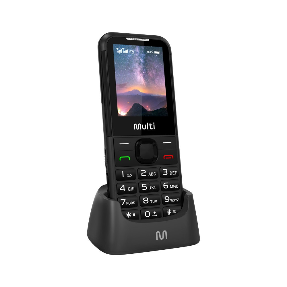 Celular Multi Vita 4G C Base Carregadora Dual Chip, Botão Sos, Câmera