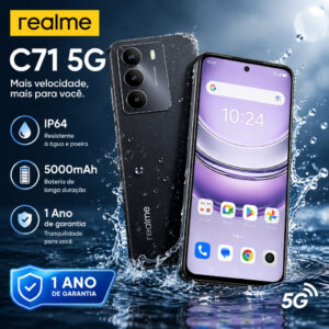 Celular realme C71 5G Smartphone 8+256 GB Original Versão Global