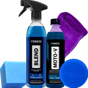 Cera Blend Spray Vitricadora com Silica Moto-V Shampoo Desengraxante