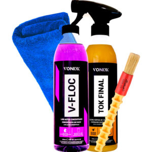 Cera de Carnaúba em Spray Tok Final V-Floc Shampoo Automotivo 500ml
