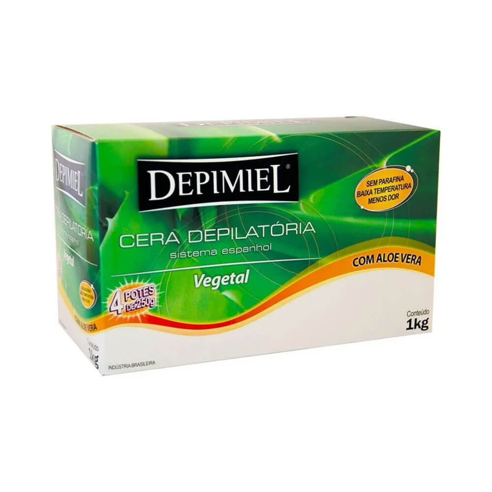 Cera Depilatória Depimiel Vegetal com 4 Tabletes 1kg — Informática