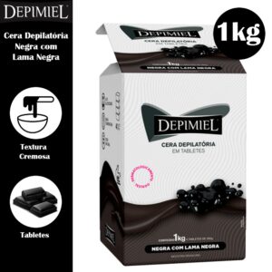 Cera Depimiel Em Tabletes Negra 1kg Original Creme ou Cera para
