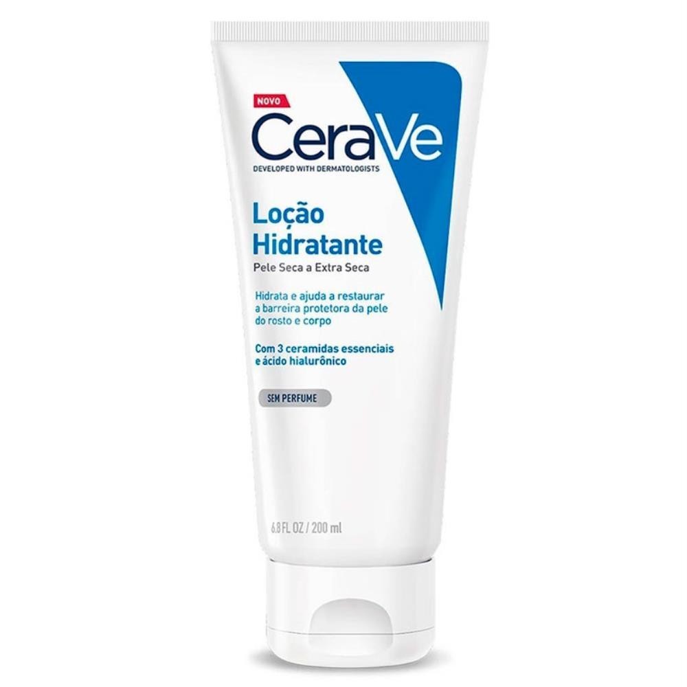 Cerave Loção Hidratante Pele Seca E Extra Seca Sem Perfume Com 200ML