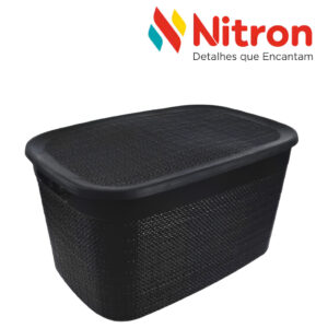 Cesto Caixa Organizador Europa Juta Grande Nitron