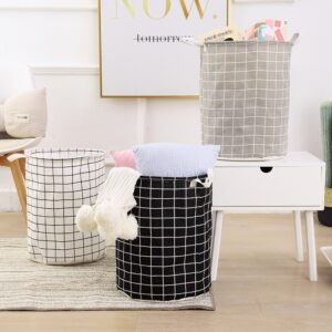 Cesto de Roupa Suja Brinquedos 50L Tecido Dobrável Impermeável Grande